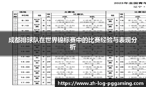 成都排球队在世界锦标赛中的比赛经验与表现分析